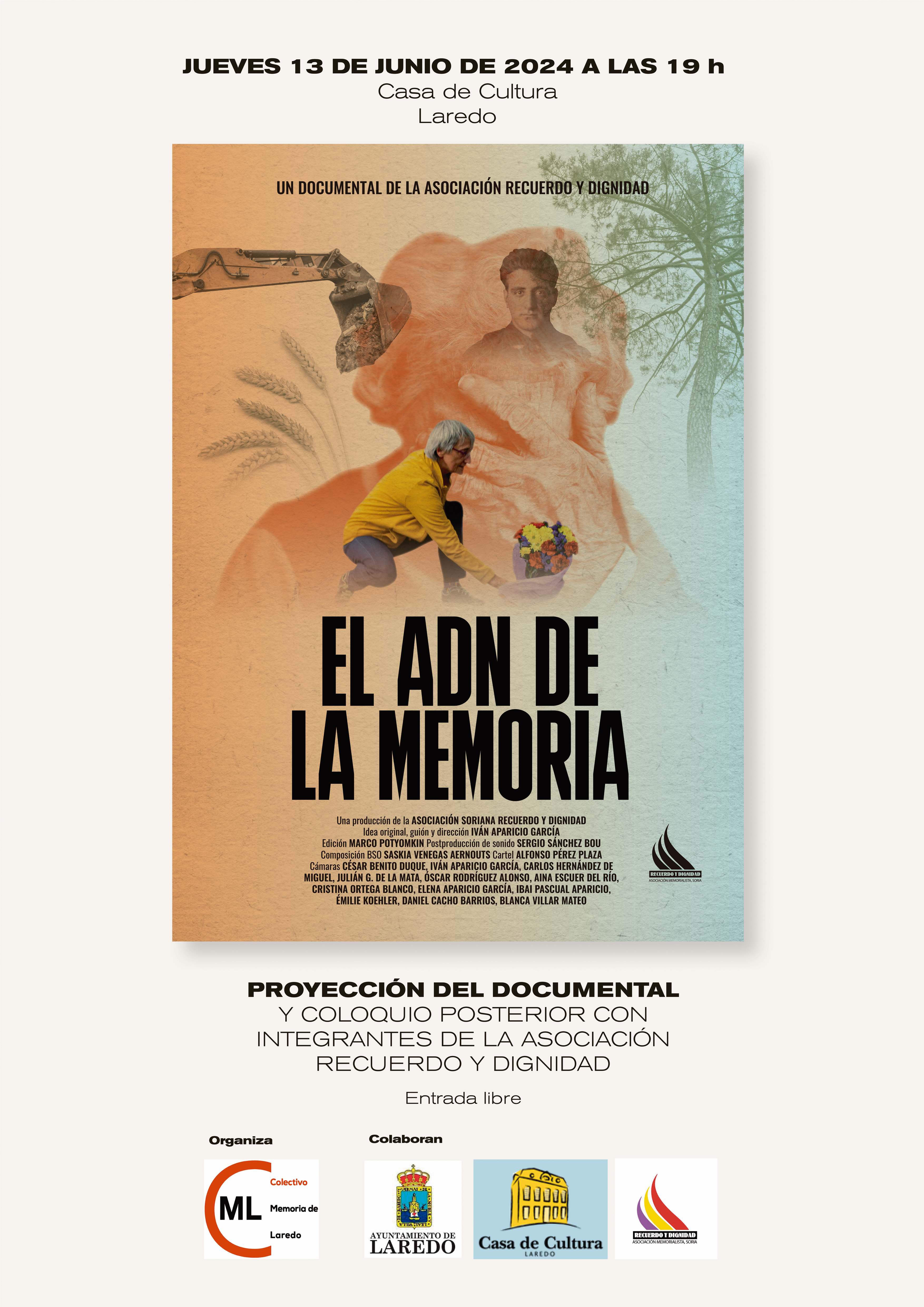 Proyección del documental El ADN de la Memoria