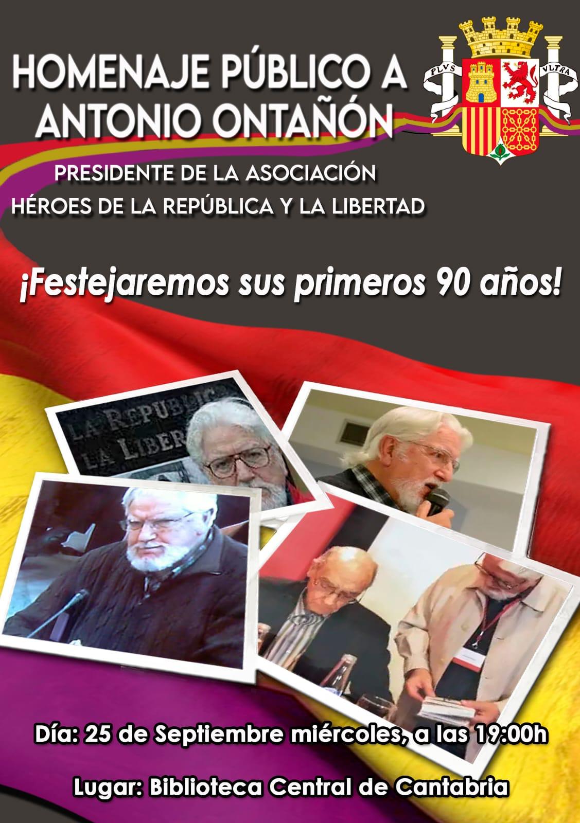 Homenaje público a Antonio Ontañón