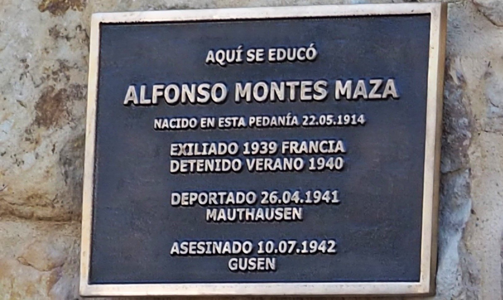 Homenaje y Reconocimiento a las Víctimas del Exilio. Ojebar (Rasines. Cantabria) Mayo 2025
